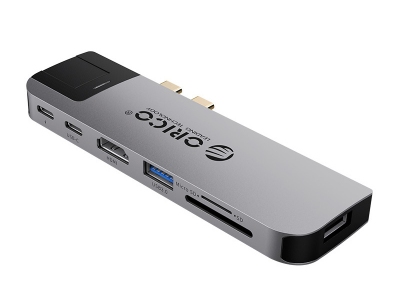 هاب آداپتور تایپ سی اوریکو  Orico Type-C 8-in-1 multifunctional docking 2CT-8HR