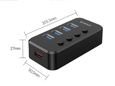 هاب یو اس بی 4 پورت اوریکو ORICO SWU3-4A 4Port USB Hub