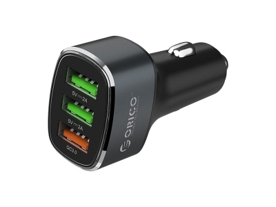 شارژر فندکی فست شارژ ماشین 3 پورت یو اس بی اوریکو UPB-3U