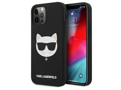 قاب سیلیکونی آیفون 12 و 12 پرو طرح گربه کارل CG Mobile iphone 12/12 Pro Karl Lagerfeld Silicone Case