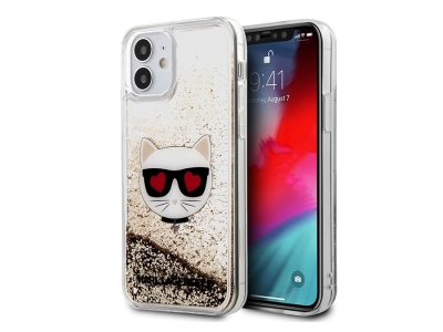 قاب آکواریومی آیفون 12 مینی طرح گربه کارل CG Mobile iphone 12 mini Karl Lagerfeld Cat Aquarium Case