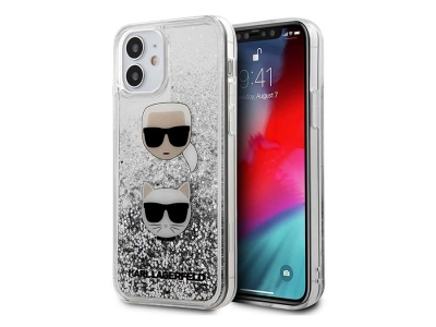 قاب آکواریومی آیفون 12 مینی طرح کارل و گربه CG Mobile iphone 12 mini Karl Lagerfeld Aquarium Case