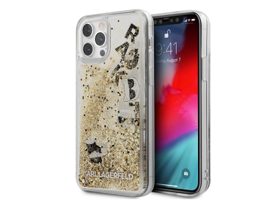 قاب آکواریومی آیفون 12 و 12 پرو طرح کارل و گربه متحرک CG Mobile iphone 12/12 Pro Karl Lagerfeld Aquarium Case
