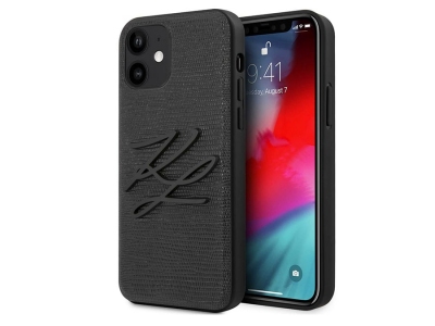 قاب چرمی آیفون 12 مینی طرح نوشته کارل برجسته CG Mobile iphone 12 mini Karl Lagerfeld