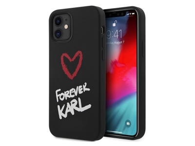 قاب سیلیکونی آیفون 12 مینی طرح نوشته کارل CG Mobile iphone 12 mini Karl Lagerfeld Silicone Case