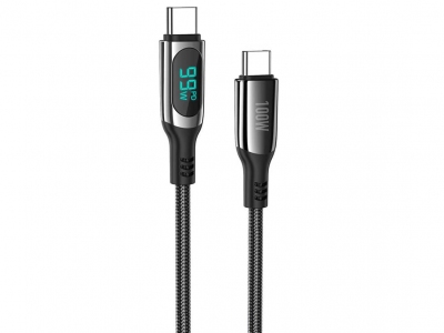 کابل شارژ تایپ‌سی به تایپ‌سی هوکوHoco S51 100W Extreme charging data cable for Type-C to Type-C