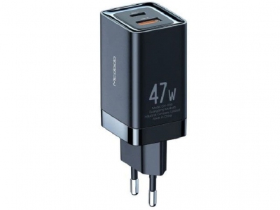 شارژر دیواری مینی فست شارژ مک‌دودو MCDODO GAN 47W MINI FAST CHARGER DUAL OUTPUT CH-8581