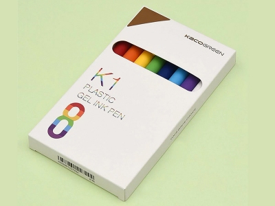 بسته 8 تایی خودکار مشکی شیائومی Xiaomi KACOGREEN K1 0.5mm