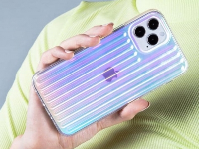 قاب براق آیفون 12 مینی ویوا مادرید طرح هولوگرامی Viva Madrid Aura Case iPhone 12 mini
