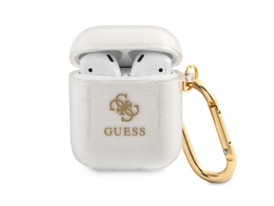 کاور محافظ براق اکلیلی ایرپاد 1 و 2 سی جی موبایل CG Mobile Apple Airpods/Airpods 2 Guess Glossy Crown Case