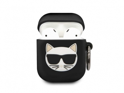 کاور سیلیکونی ایرپاد اپل طرح گربه کارل CG Mobile Apple Airpods/Airpods 2 Karl Cat Silicone Case