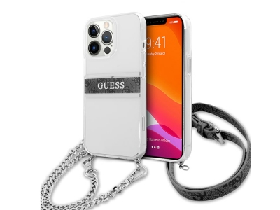 قاب محافظ براق آیفون 13 پرو مکس همراه با بند رودوشی CG Mobile iphone 13 Pro Max Guess CrossBody Case