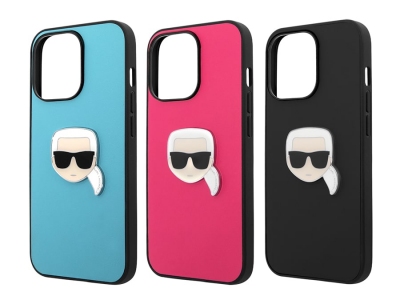 قاب چرمی آیفون 13 پرو مکس طرح کارل برجسته CG Mobile iphone 13 Pro Max Karl Lagerfeld Leather Case