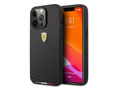 قاب فیبرکربن آیفون 13 پرو مکس طرح فراری CG Mobile iphone 13 Pro Max Ferrari Carbone Case