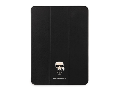 کیف چرمی آیپد پرو 12.9 اینچ طرح کارل برجسته CG Mobile iPad Pro 12.9 2020/2021 Karl Lagerfeld Leather Case