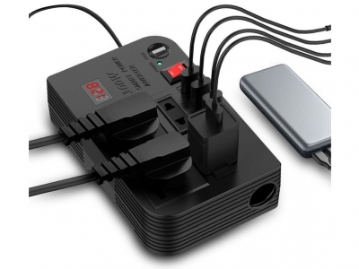 اینورتر و چند راهی برق گرین Green Lion Spark 3 Power Inverter DC 12V to AC 220V