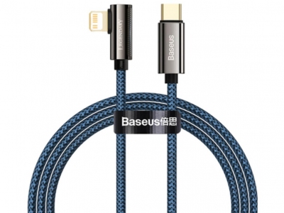 کابل شارژ لایتنینگ به تایپ سی 20 وات 2 متری بیسوس Baseus Legend Mobile Game Elbow Cable CACS000303