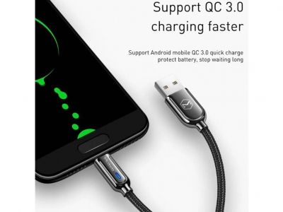 کابل شارژ سریع میکرویواس‌بی 1.5 متری مک‌دودو Mcdodo Cabel micro USB auto disconnect 3A CA-6201