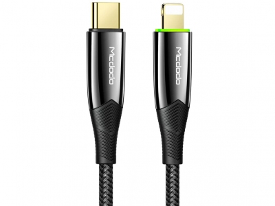 کابل شارژ سریع تایپ‌سی به لایتنینگ 1.8 متری مک‌دودو Mcdodo Auto Power Off Cable For IPhone PD 20W CA-8563