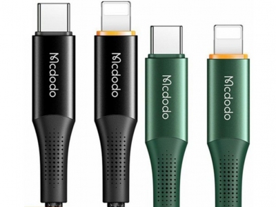 کابل شارژ سریع تایپ‌سی به لایتنینگ 1.8 متری مک‌دودو Mcdodo PD20W Smart Indicator Light Fast Charging Data Cable CA-9962