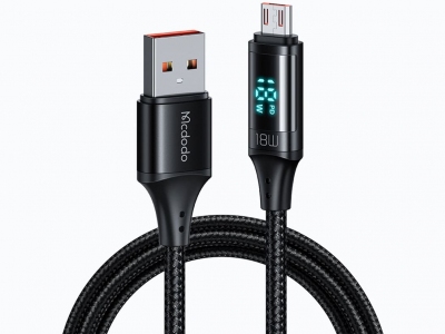 کابل شارژ سریع یواس‌بی به میکرویواس‌بی 1.2 متری مک‌دودو MCDODO USB to Micro USB Cable 3A LED Display Fast Charging CA-1070