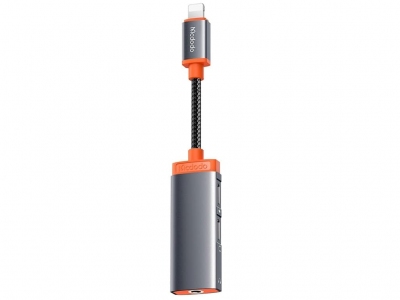 کابل تبدیل 1 به 2 لایتنینگ و جک 3.5 میلی‌متری مک دودو Mcdodo CA-0950 3-in-1 Lighting to DC3.5mm and Lighting Charge and Audio Adapter Cable