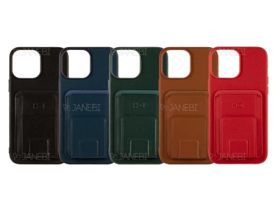 قاب چرمی و جاکارتی مگنتی آیفون 13 پرو اچ دی دی HDD iphone 13 Pro Card Holder Magnetic Leather Case