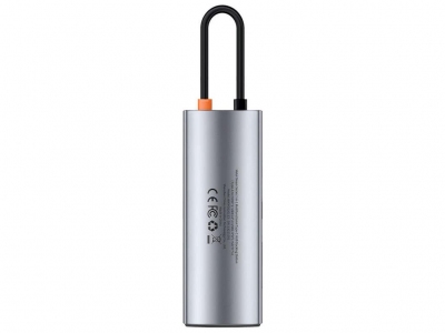 هاب و مبدل تایپ‌سی 7 در 1 بیسوس Baseus WKWG020113 Metal Gleam Series 7-in-1 Multifunctional Type-C HUB Docking Station