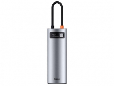 هاب و مبدل تایپ‌سی 7 در 1 بیسوس Baseus WKWG020113 Metal Gleam Series 7-in-1 Multifunctional Type-C HUB Docking Station
