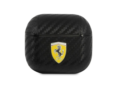 کاور چرمی فیبرکربن ایرپاد 3 اپل طرح فراری CG Mobile Apple Airpods 3 Ferrari Carbon Leather Case