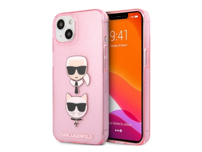 قاب اکلیلی آیفون 13 طرح کارل و گربه CG Mobile iphone 13 Cat & Karl Lagerfeld Crown Case