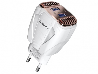 شارژر دیواری و تصفیه‌کننده هوا یواس‌بی باوین BAVIN Dual USB Air Purifier Charger PC272Y