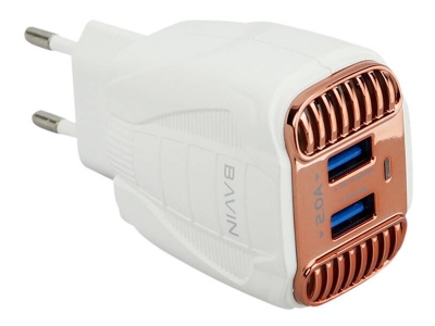 شارژر دیواری و تصفیه‌کننده هوا یواس‌بی باوین BAVIN Dual USB Air Purifier Charger PC272Y