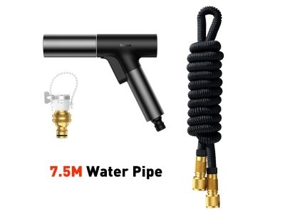 نازل و شلنگ کارواش خانگی 7.5 متری بیسوسBASEUS CPGF000001 Car Wash Spray Gun Nozzle GF5 750cm