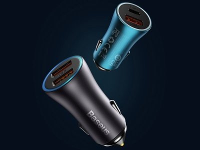 شارژر فندکی فست شارژ ماشین 60 وات بیسوس CCJDZ-MC