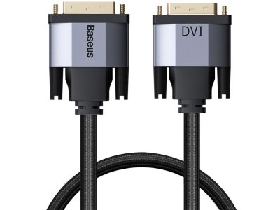 کابل تبدیل دی‌وی‌آی 1 متری بیسوس Baseus Enjoyment Series DVI Male To DVI Male Cable CAKSX-Q0G