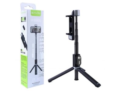 مونوپاد پایه دار بلوتوثی همراه با نور باوین BAVIN AP-05 Bluetooth Monopod with LED Flash and Stand