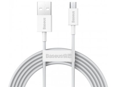 کابل شارژ سریع میکرویواس‌بی به یواس‌بی 2 متری بیسوس Baseus 2A USB to Micro USB Superior Series Fast Charging Data Cable CAMYS-A02