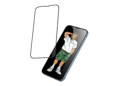 محافظ صفحه نمایش شیشه ای آیفون 13 و 13 پرو گرین Green iphone 13/13 Pro 3D Silicone+ Edge Glass