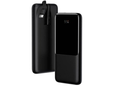 پاوربانک 10000 فست شارژ با کابل تایپ‌سی و لایتنینگ بیسوس Baseus Power Bank Elf Digital Display 22.5W PPJL010001