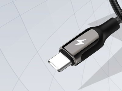 کابل دوسر تایپ سی شارژ و دیتا 100 واتی فست‌شارژ رسی Recci RTC-P10CC Ghost Series LED Fast Charging Data Cable