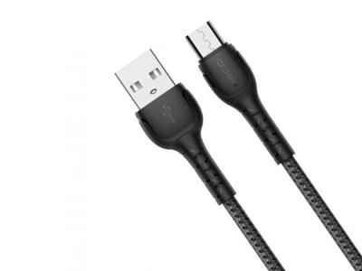 کابل شارژ سریع و انتقال دیتا میکرو رسی Recci RTC-N16M MicroUSB Fast Charging Data Cable 2.4A 1M