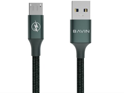 کابل شارژ سریع میکرو یک متری باوین Bavin Usb cable Micro 1 M 2.4A CB201
