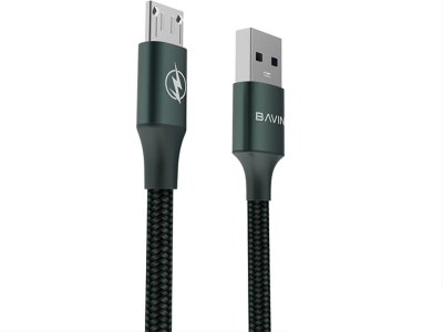 کابل شارژ سریع میکرو یک متری باوین Bavin Usb cable Micro 1 M 2.4A CB201