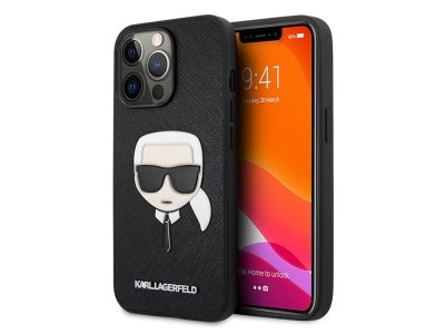 قاب چرمی آیفون 13 پرو مکس طرح کارل CG Mobile iphone 13 Pro Max Karl Lagerfeld Leather Case