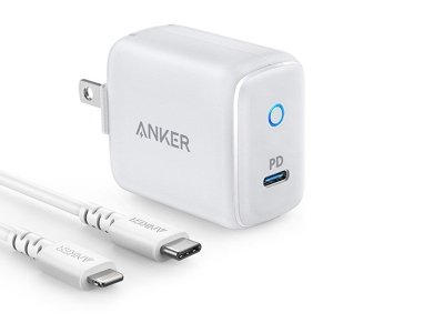 شارژر دیواری فست انکر همراه با کابل Anker PowerPort PD with Charging Cable Lightning B2019LD1