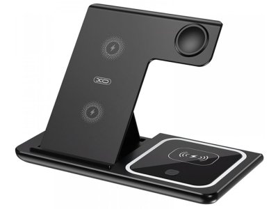 شارژر بی‌ سیم سه منظوره 15 وات ایکس‌او XO 15W Wireless Charger (Watch + Phone + Earphone) WX023