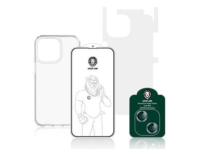 پک 4 در 1 آیفون 13  گرین Green iPhone 13 4 In 1 360° Protection Pack