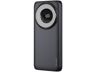 پاوربانک شارژ سریع دو منظوره 10000 یوسامز USAMS CD171 10000mAh 20W Magnetic Wireless Fast Charging Power Bank