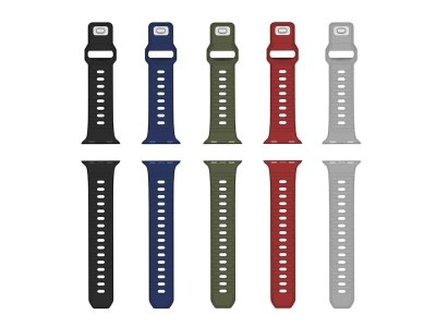 بند سیلیکونی اپل واچ سایز 42 و 44 و 45 میلی متر گرین Green Premier Hovel Series Silicone Strap Apple Watch 42/44/45 mm